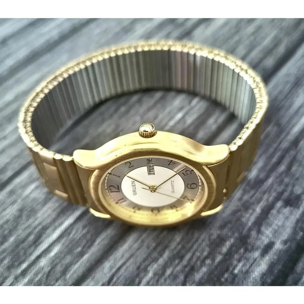 Exquisite Rare Retro Vintage Gruen Pie Pan Dial Men's Watch‎